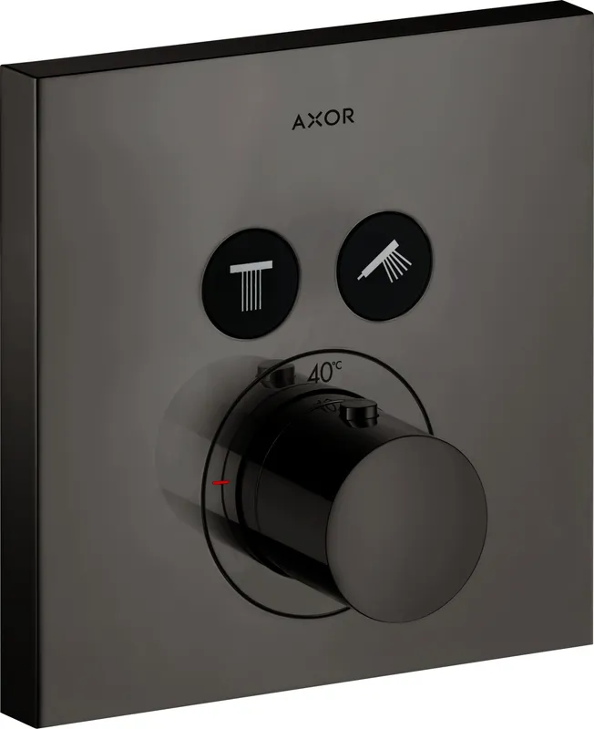 Hansgrohe Thermostat UP Axor ShowerSelect Fertigset 2 Verbraucher quadratisch PBC