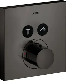 Hansgrohe Thermostat UP Axor ShowerSelect Fertigset 2 Verbraucher quadratisch PBC