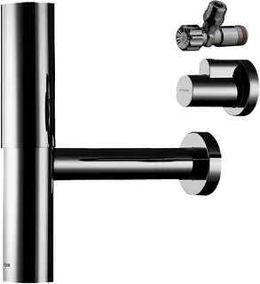 HG Design Siphon Set Flowstar Axor BB mit zwei Eckventilen und Schubern