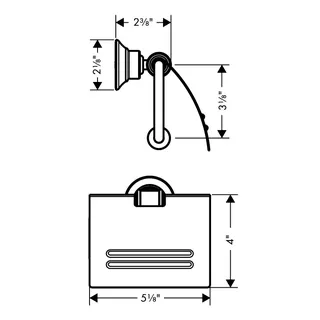 Hansgrohe Papierrollenhalter Axor Montreux BBR – Bild 4