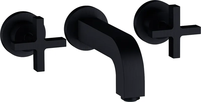Hansgrohe 3-Loch Waschtischarm.Axor Citterio Wand Fertigset kurz BBC m.Kreuzgriffen
