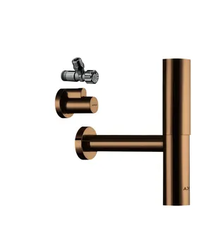 Hansgrohe Design Siphon Set Flowstar Axor PRG mit zwei Eckventilen und Schubern – Bild 2
