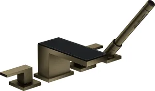 Hansgrohe 4-Loch Wannenarmatur Axor MyEdition FS o.Platte BN Wannenrandmontage – Bild 4