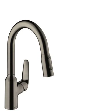Hansgrohe Spültischmischer 180 Focus M42 Ausziehbrause 2jet sBox edelstahl-optik