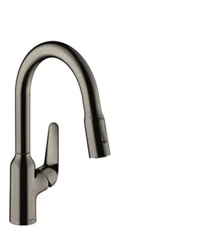 HG Spültischmischer 180 Focus M42 Ausziehbrause 2jet sBox edelstahl-optik