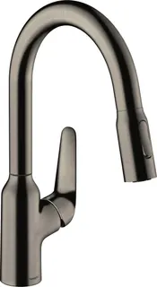Hansgrohe Spültischmischer 180 Focus M42 Ausziehbrause 2jet sBox edelstahl-optik – Bild 3