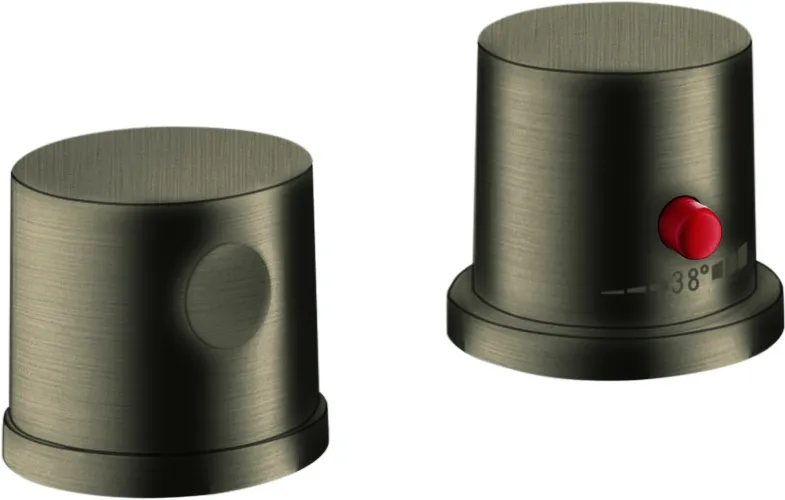 Hansgrohe 2-Loch Thermostatmischer Axor Uno Fertigset BN für Wannenrandmontage