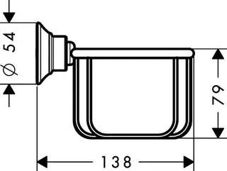 Hansgrohe Seifenkorb Axor Montreux Wandversion BBR – Bild 3