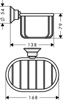 Hansgrohe Seifenkorb Axor Montreux Wandversion BBR – Bild 4
