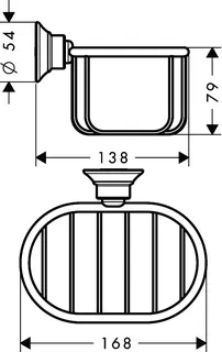 Hansgrohe Seifenkorb Axor Montreux Wandversion BBR – Bild 5