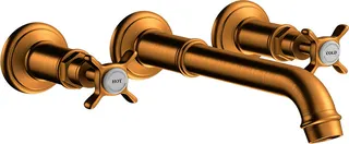 Hansgrohe 3-Loch Waschtischarmatur Axor Montreux Wand Fertigset BB
