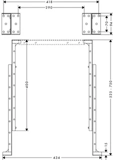 Hansgrohe Montagewinkel Axor sBox für Montageplatte Fliesenrand – Bild 3