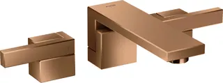 HG 3-Loch Waschtischarmatur Axor Edge Fertigset Wandmontage PRG