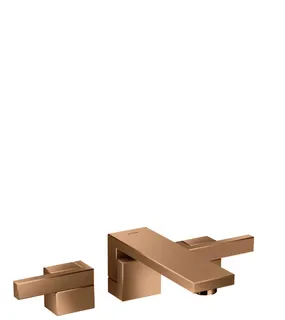 Hansgrohe 3-Loch Waschtischarmatur Axor Edge Fertigset Wandmontage PRG – Bild 2