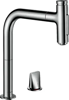 Hansgrohe 2-Loch SPTM 200 Metris Select M71 Ausziehbrause 2jet chrom