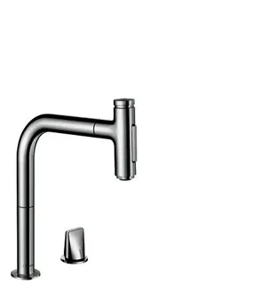 Hansgrohe 2-Loch SPTM 200 Metris Select M71 Ausziehbrause 2jet chrom – Bild 2