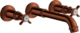 HG 3-Loch Waschtischarmatur Axor Montreux Wand Fertigset BRG