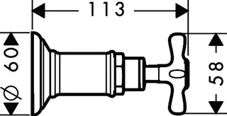 Hansgrohe Absperrventil Unterputz Axor Montreux Fertigset BBC – Bild 3