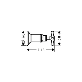 Hansgrohe Absperrventil Unterputz Axor Montreux Fertigset BBC – Bild 4