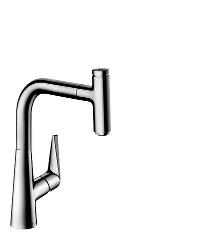 Hansgrohe Spültischmischer 220 Talis Select M51 Ausziehauslauf 1jet sBox edelstahl-optik