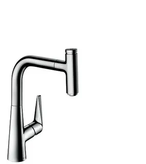 HG Spültischmischer 220 Talis Select M51 Ausziehauslauf 1jet sBox edelstahl-optik
