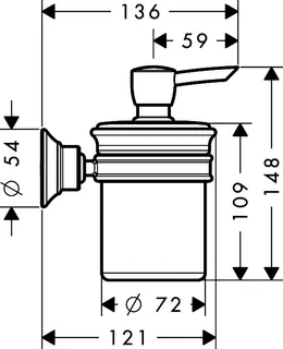 Hansgrohe Lotionspender Axor Montreux PGO – Bild 3