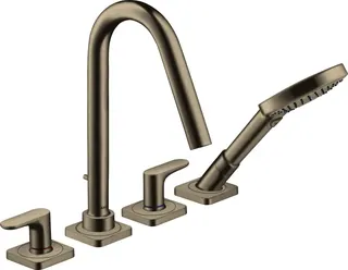 Hansgrohe 4-Loch Wannenarmatur Axor Citterio M F-Set f.Fliesenrand BN mit Hebelgriff