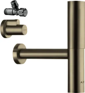 Hansgrohe Design Siphon Set Flowstar Axor BN mit zwei Eckventilen und Schubern – Bild 2