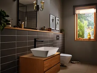 Hansgrohe Waschtischmischer Rebris E 240 CoolStart EcoSmart+ m.Zugst.MSW – Bild 5