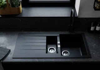 Hansgrohe S520-F530 Spüle aut. ALG D-150 graphitschwarz – Bild 3