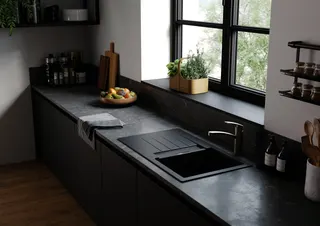Hansgrohe S520-F345 Spüle aut. ALG D-100 graphitschwarz – Bild 4