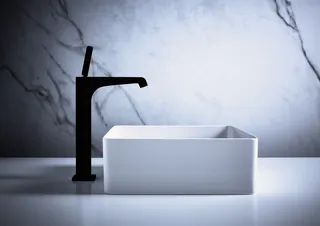 Hansgrohe Waschtischmischer 250 Axor Citterio E Highriser ohne Zugstange mattschwarz – Bild 3