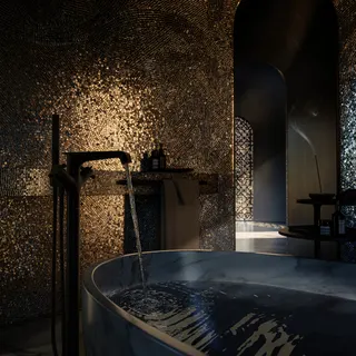 Hansgrohe Wannenmischer Axor Citterio E Fertigset zur Bodenmontage mattschwarz – Bild 3