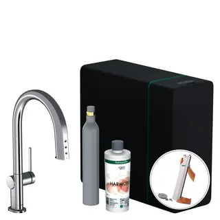 Hansgrohe SodaSystem 210 Aqittura M91 Ausziehauslauf 1j sBox Starter Set chrom – Bild 5