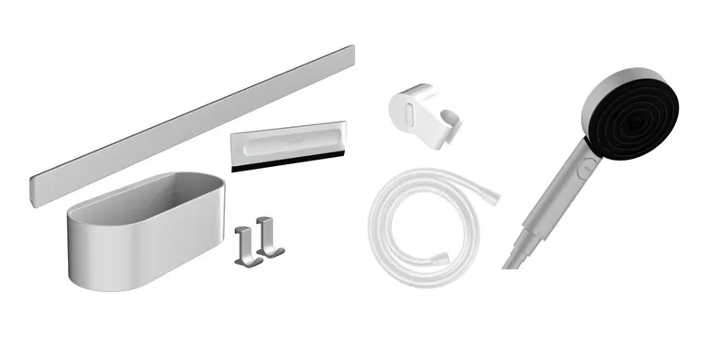 Hansgrohe Bundle WallStoris 105 3jet Eco U'Pl 700 mattweiss