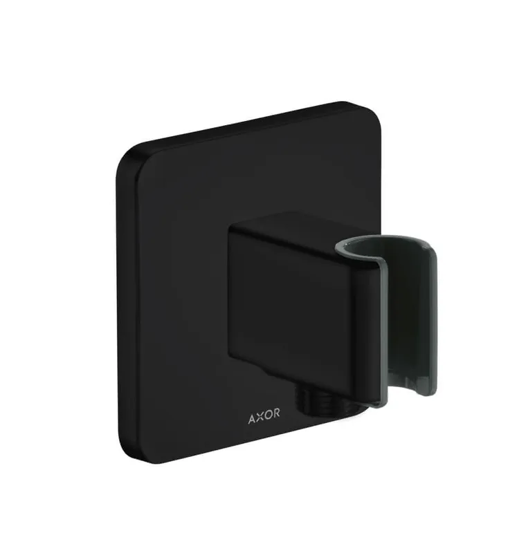 Hansgrohe Schlauchanschluss und Brausenhalter Axor Urquiola mattschwarz