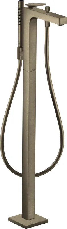 Hansgrohe Wannenmischer Axor Citterio Fertigset Bodenmont.m.Hebelgr.Rautenschliff BN