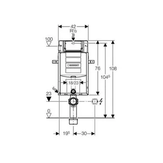 Geberit Kombifix Plus Wand-WC Element, mit Unterputz Spülkasten UP320 – Bild 3