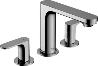 Hansgrohe 3-Loch Waschtischarmatur Rebris S mit Zugstange chrom