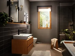 Hansgrohe Waschtischmischer Rebris E 110 CoolStart EcoSmart+ m.Zugst.MSW – Bild 5