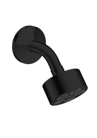 Hansgrohe Kopfbrause Axor One 75 1jet EcoSmart mit Brausearm mattschwarz