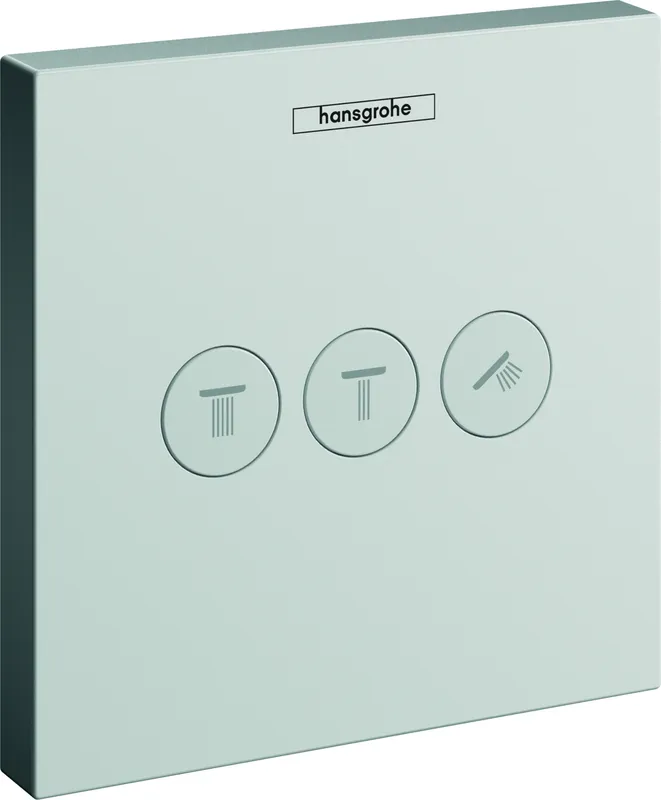 HG Absperrventil Unterputz ShowerSelect Fertigset 3 Verbraucher mattweiss