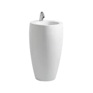 Laufen Waschtisch freistehend ALESSI 530x530x900 1 Hahnloch mit Überlauf LCC Weiß