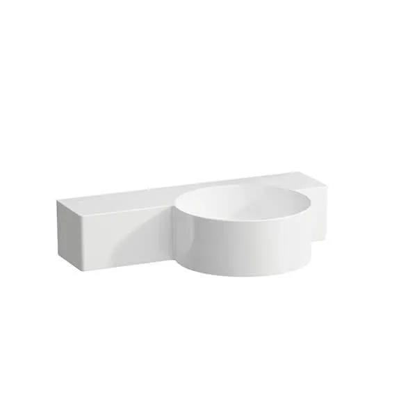 Laufen HWB VAL 315x550x155 ohne Hahnloch ohne Überlauf Ül-Kanal unten geschl. Ablg. links weiß