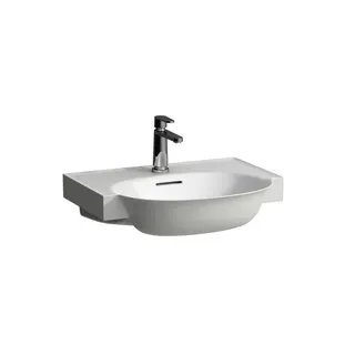 Laufen Waschtisch THE NEW CLASSIC 480x600x165 ohne Hahnloch mit Überlauf LCC weiß – Bild 2