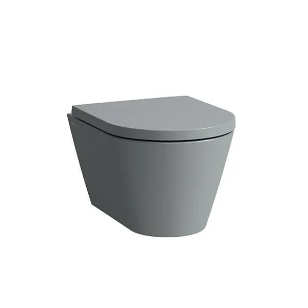 T-WC wandh. K-LAUFEN 490x370 spülrandlos Ausführung kurz graphit matt