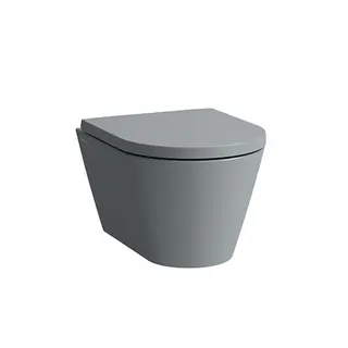 T-WC wandh. K-LAUFEN 490x370 spülrandlos Ausführung kurz graphit matt