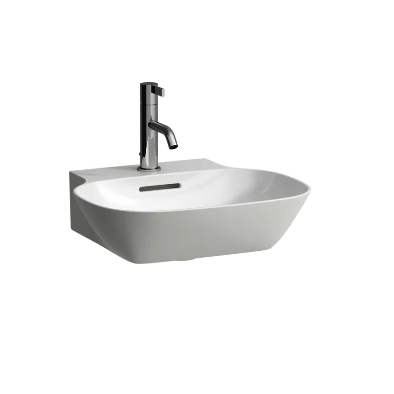 Laufen HWB INO 450x410x145 1 Hahnloch mit Überlauf weiß matt