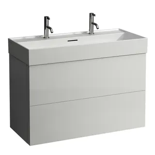 WTU K-LAUFEN 449x984x600 2 Schubl Push/Pull f.WT H810337 weiß matt – Bild 2