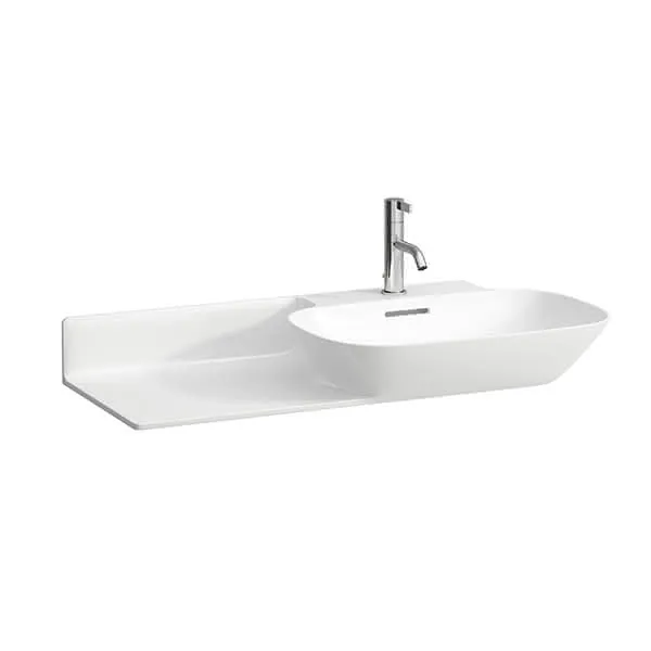 Laufen Waschtisch INO 450x900x145 1 Hahnloch mit Überlauf Ablg. links weiß matt